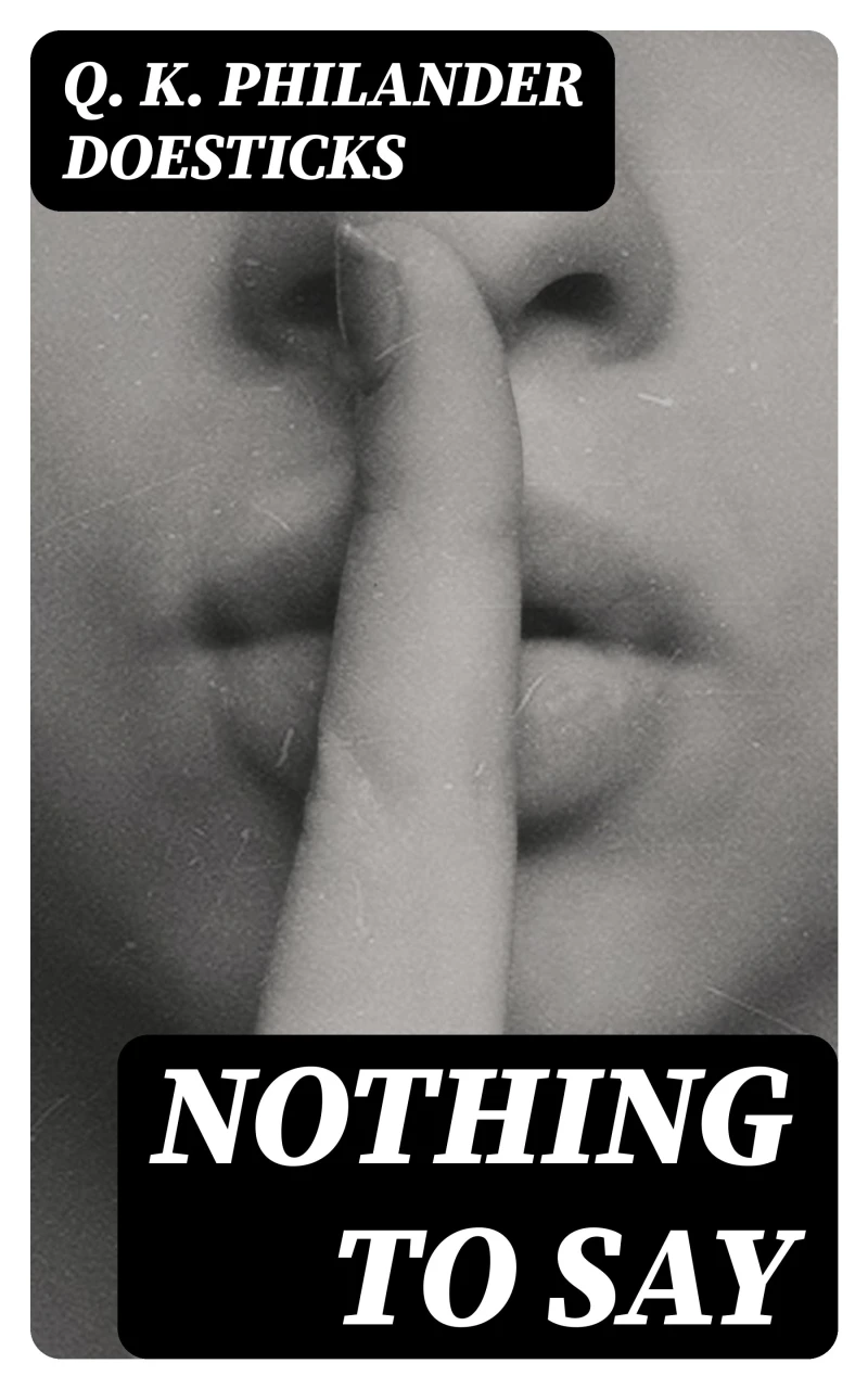 Portada: Nothing to Say