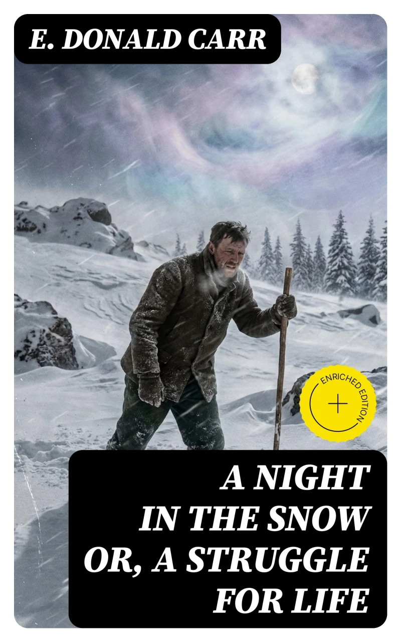 Portada: A Night in the Snow or, A Struggle for Life (Annotated)