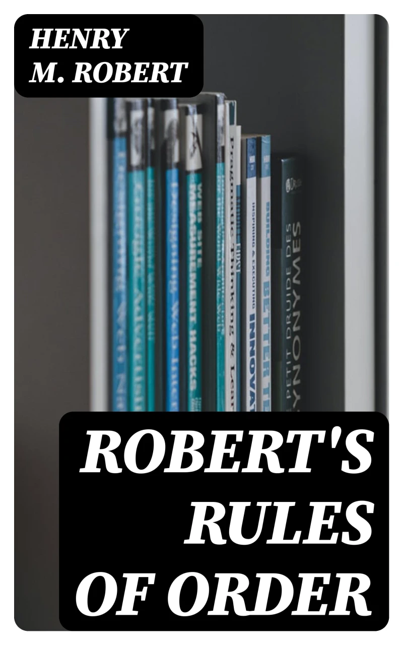 Portada: Robert's Rules of Order