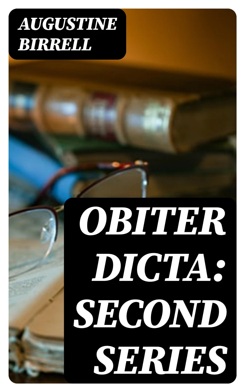 Portada: Obiter Dicta: Second Series