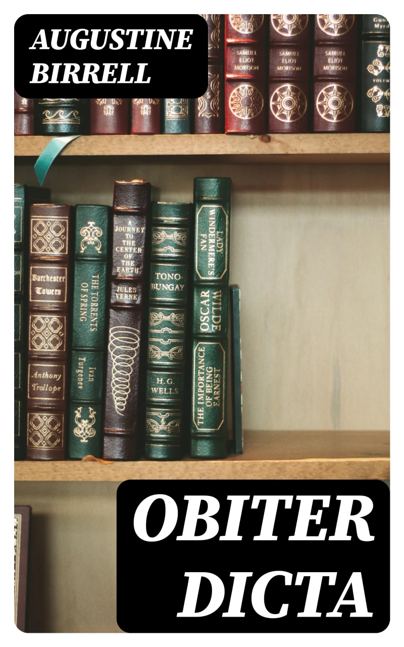 Portada: Obiter Dicta