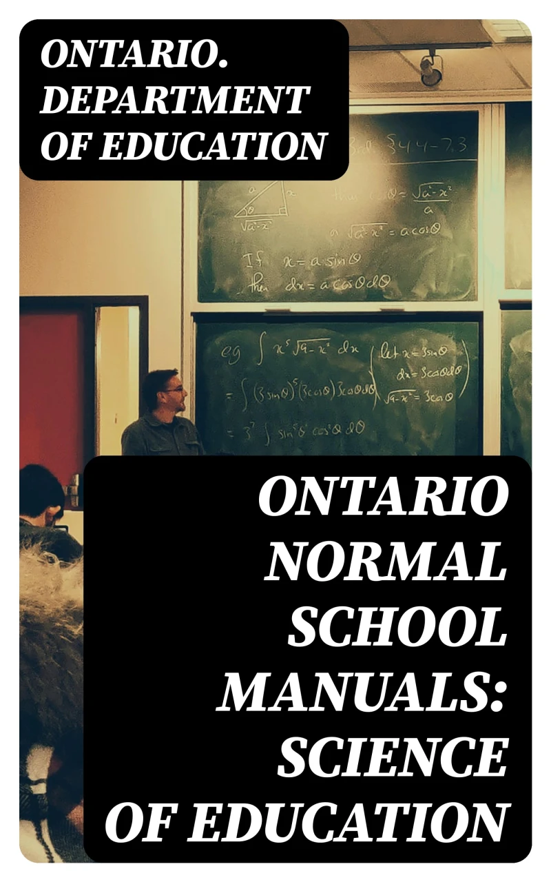Portada: Ontario Normal School Manuals: Science of Education