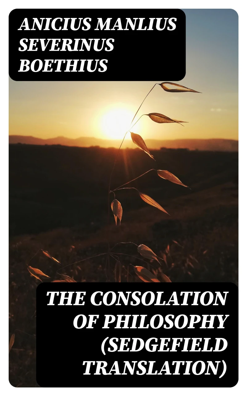 Portada: The Consolation of Philosophy (Sedgefield translation)