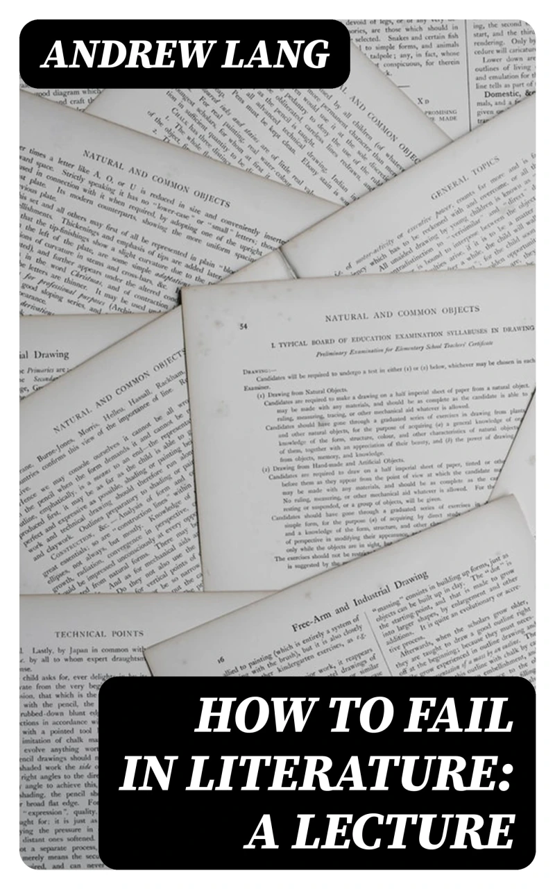 Portada: How to Fail in Literature: A Lecture