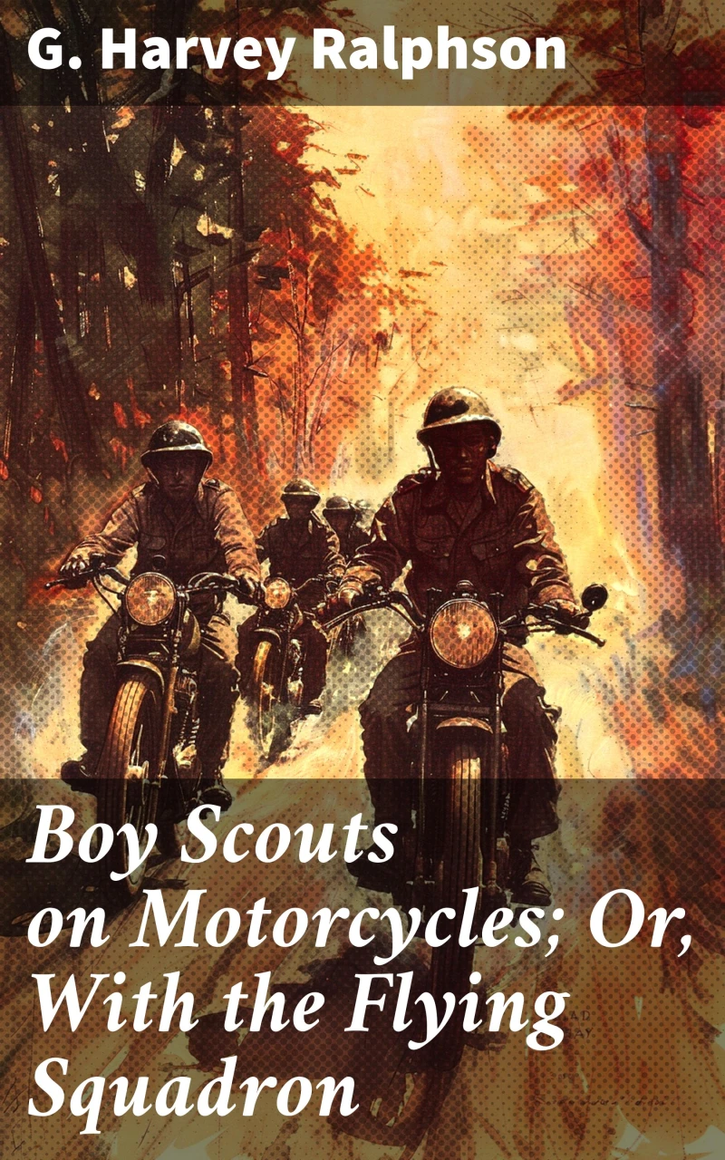 Portada: Boy Scouts on Motorcycles; Or, With the Flying Squadron