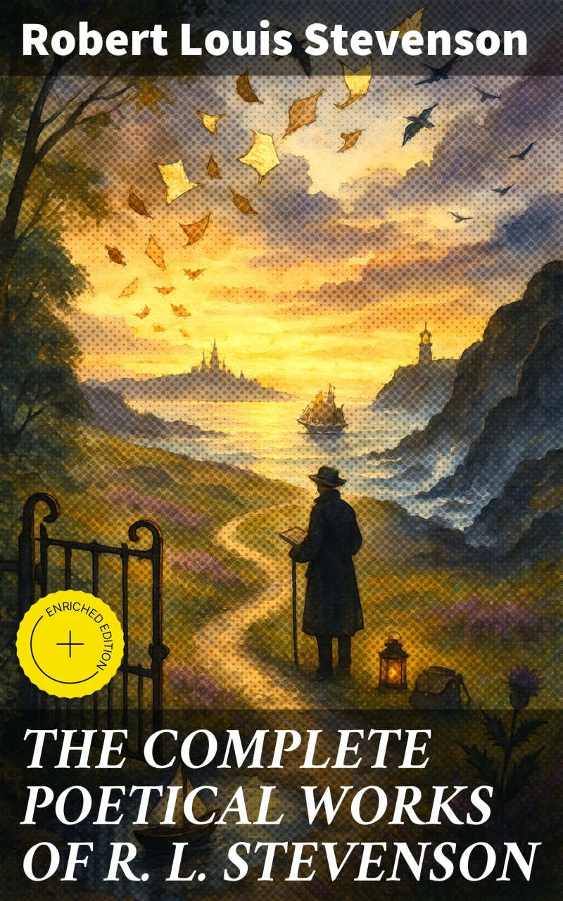 Portada: THE COMPLETE POETICAL WORKS OF R. L. STEVENSON