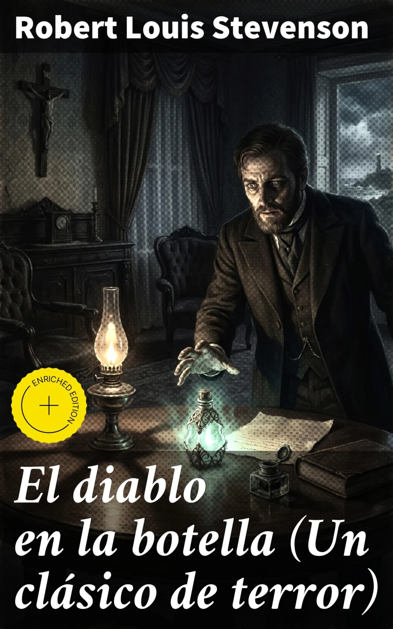 Portada: El diablo en la botella (Un clásico de terror)