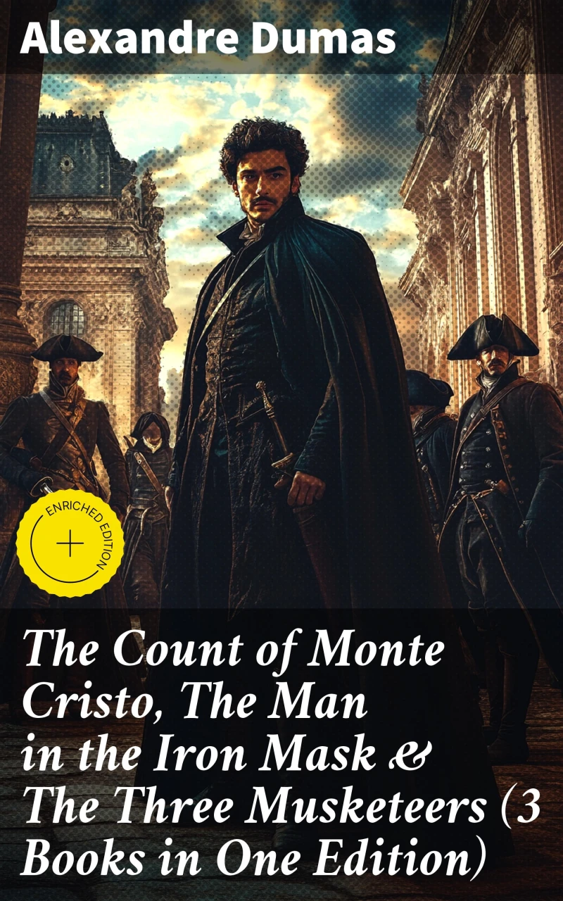 Portada: The Count of Monte Cristo, The Man in the Iron Mask & The Three Musketeers (3 Books in One Edition)