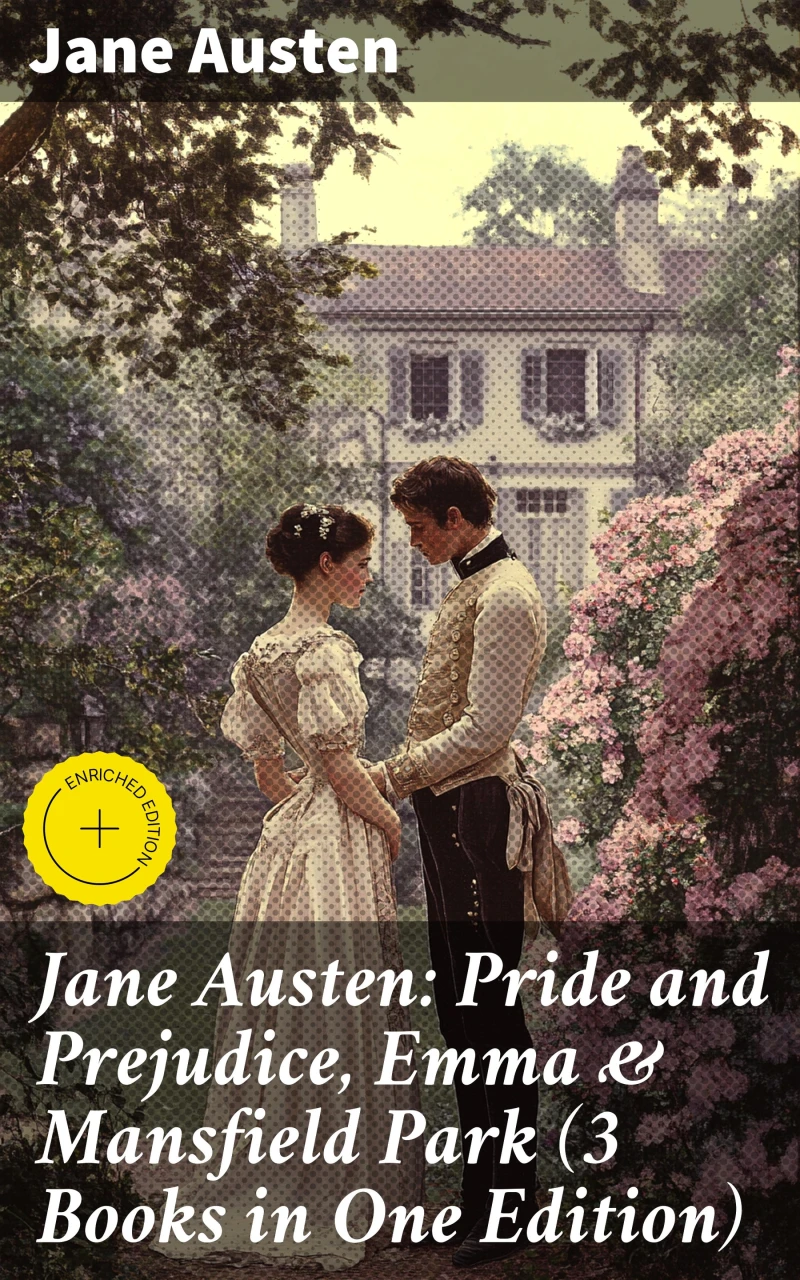 Portada: Jane Austen: Pride and Prejudice, Emma & Mansfield Park (3 Books in One Edition)