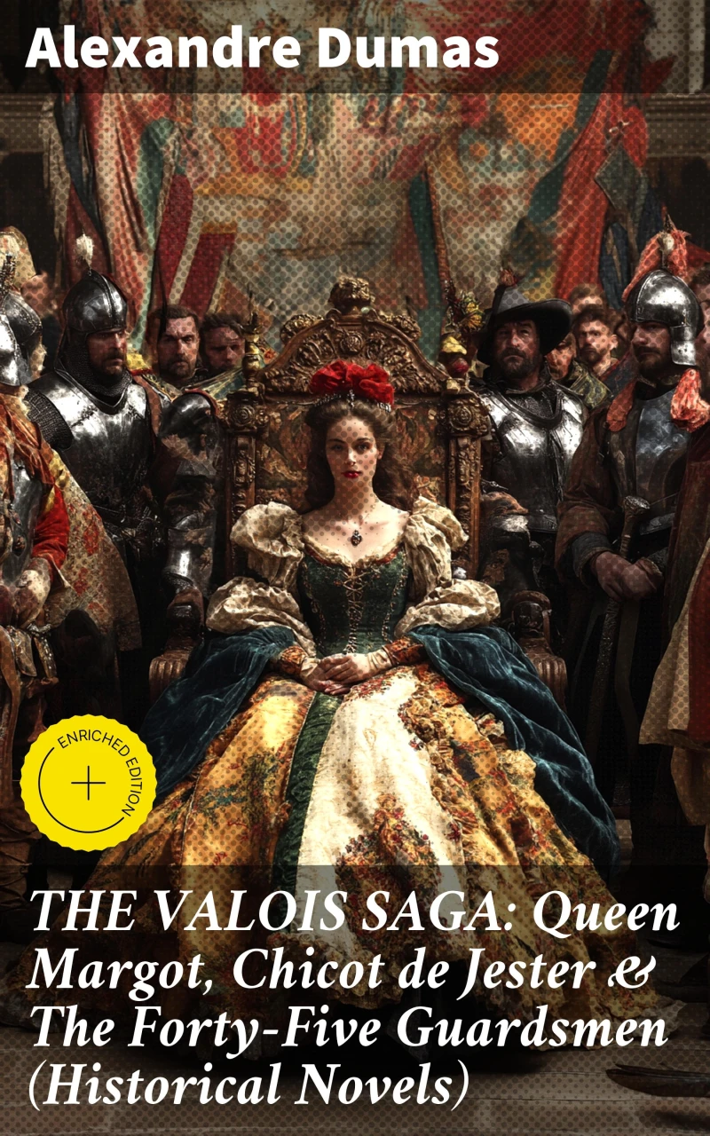 Portada: THE VALOIS SAGA: Queen Margot, Chicot de Jester & The Forty-Five Guardsmen (Historical Novels)