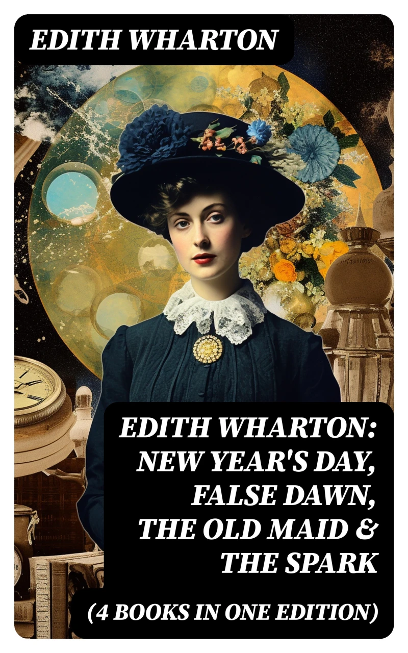 Portada: Edith Wharton: New Year's Day, False Dawn, The Old Maid & The Spark (4 Books in One Edition)