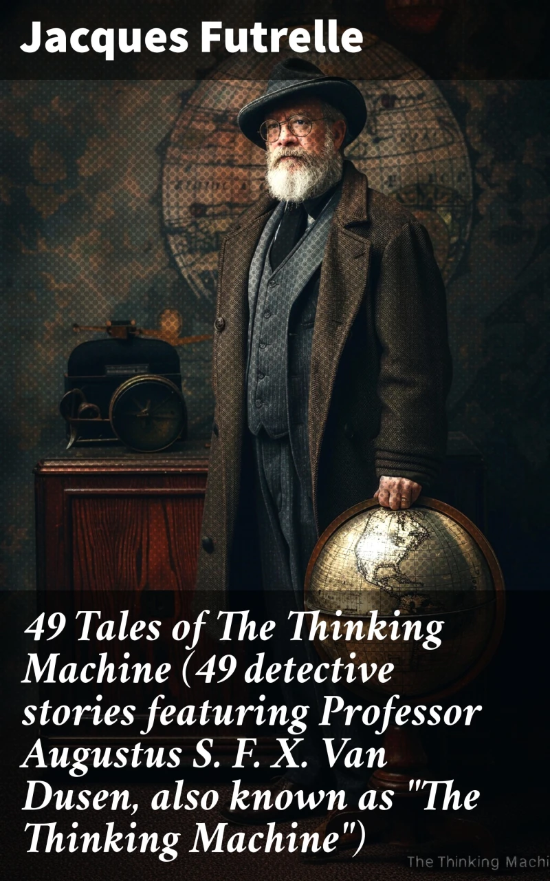 Portada: 49 Tales of The Thinking Machine (49 detective stories featuring Professor Augustus S. F. X. Van Dusen, also known as "The Thinking Machine")