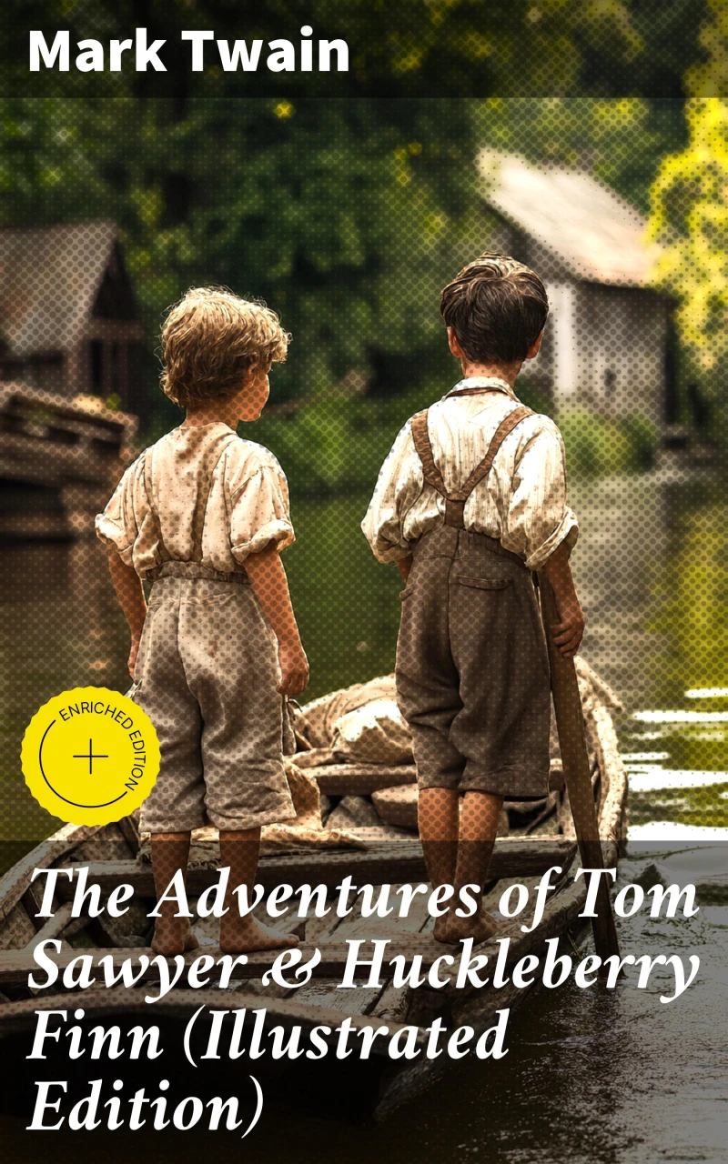 Portada: The Adventures of Tom Sawyer & Huckleberry Finn (Illustrated Edition)