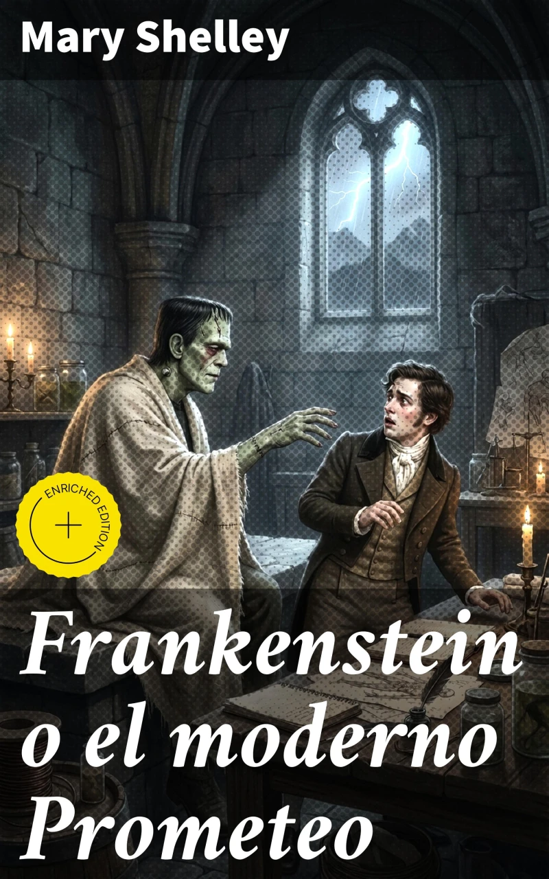 Portada: Frankenstein o el moderno Prometeo