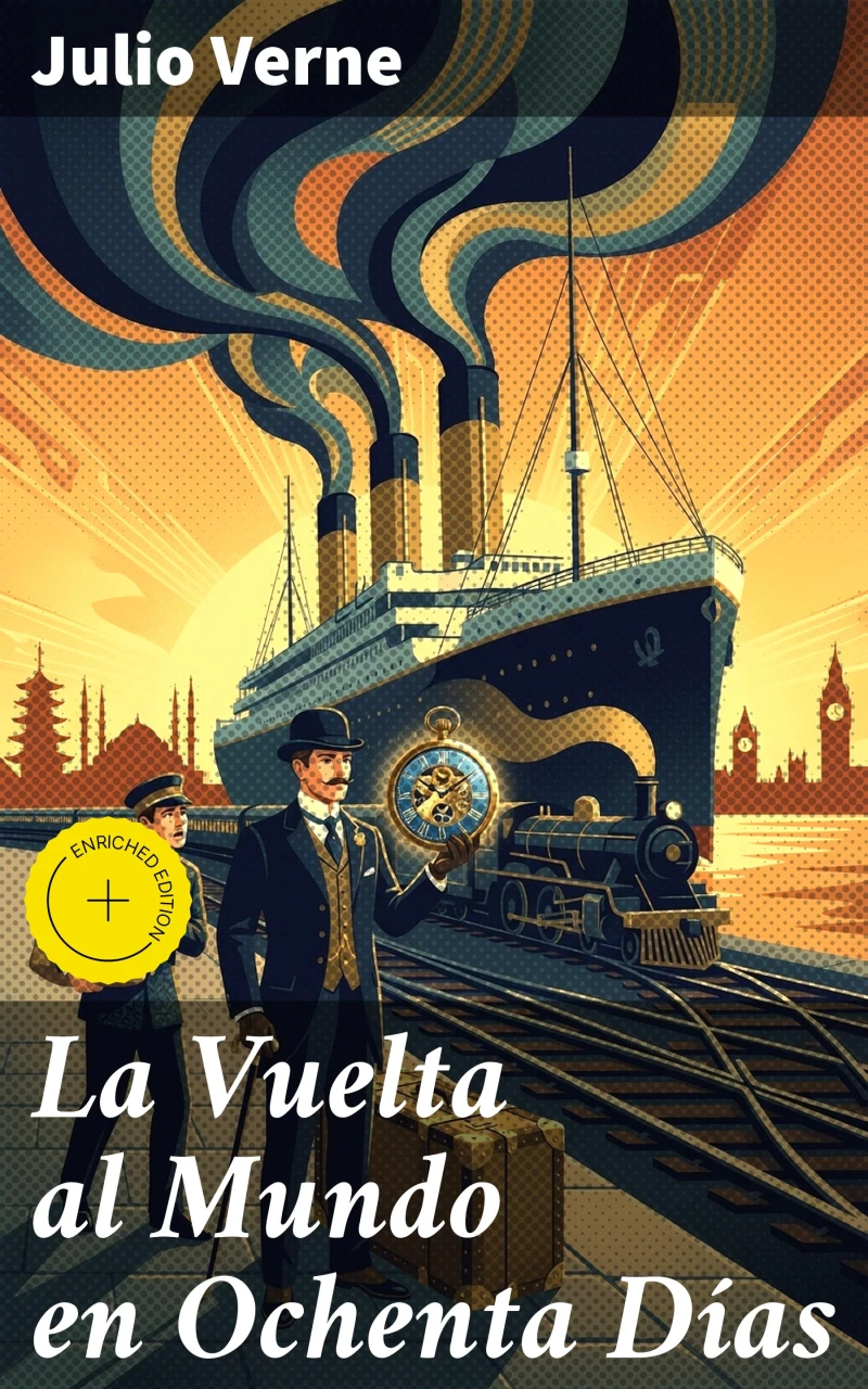 Portada: La Vuelta al Mundo en Ochenta Días