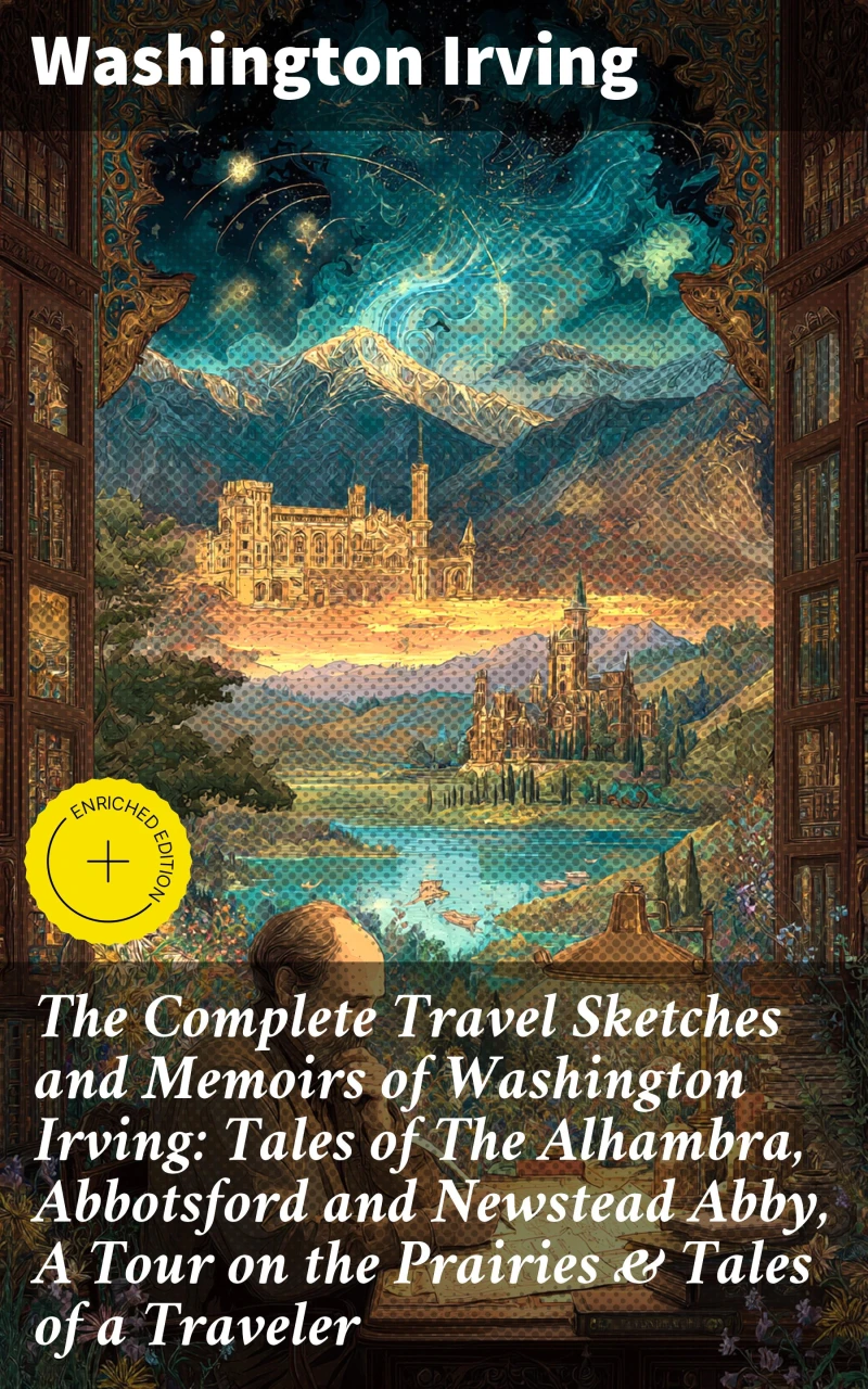 Portada: The Complete Travel Sketches and Memoirs of Washington Irving: Tales of The Alhambra, Abbotsford and Newstead Abby, A Tour on the Prairies & Tales of a Traveler