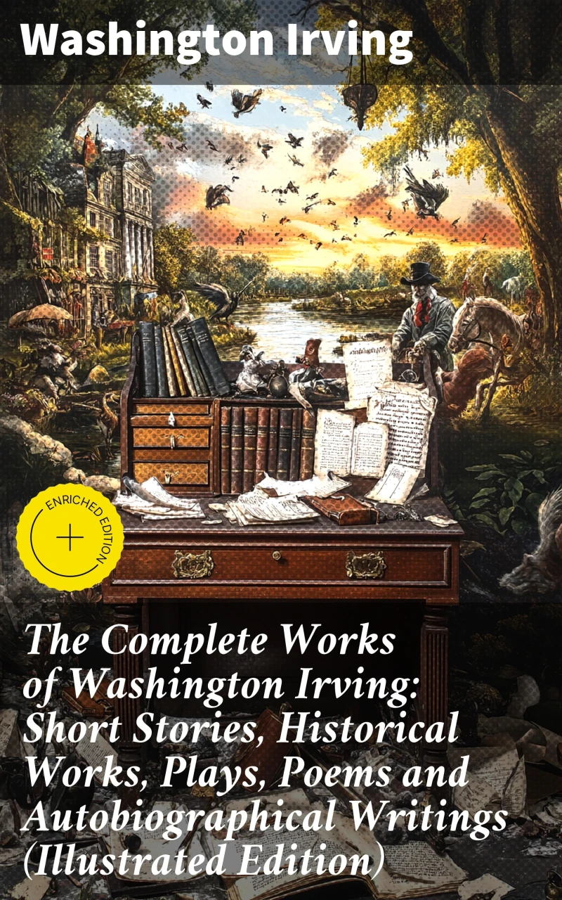 Portada: The Complete Works of Washington Irving: Short Stories, Historical Works, Plays, Poems and Autobiographical Writings (Illustrated Edition)