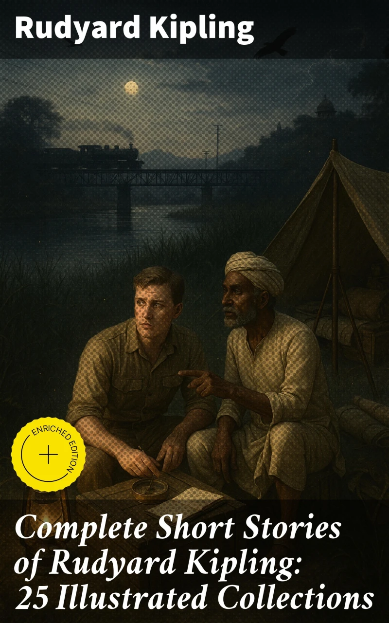 Portada: Complete Short Stories of Rudyard Kipling: 25 Illustrated Collections