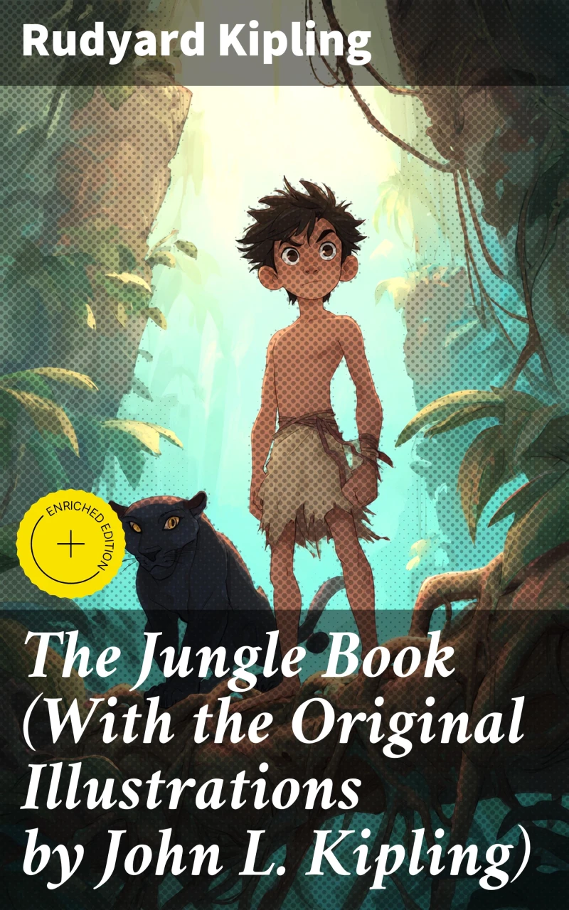 Portada: The Jungle Book (With the Original Illustrations by John L. Kipling)