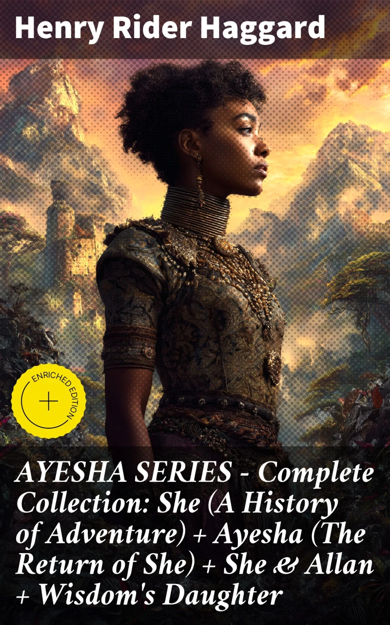 Portada: AYESHA SERIES – Complete Collection: She (A History of Adventure) + Ayesha (The Return of She) + She & Allan + Wisdom's Daughter