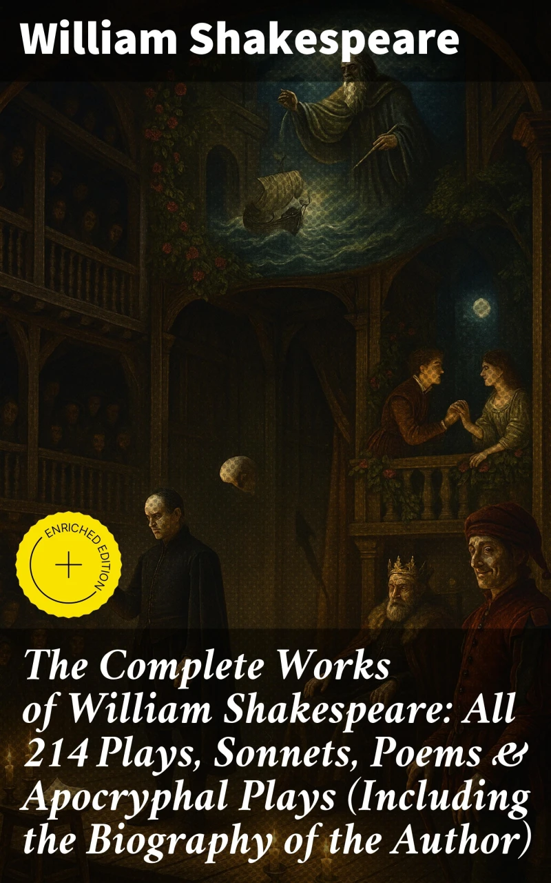 Portada: The Complete Works of William Shakespeare: All 214 Plays, Sonnets, Poems & Apocryphal Plays (Including the Biography of the Author)