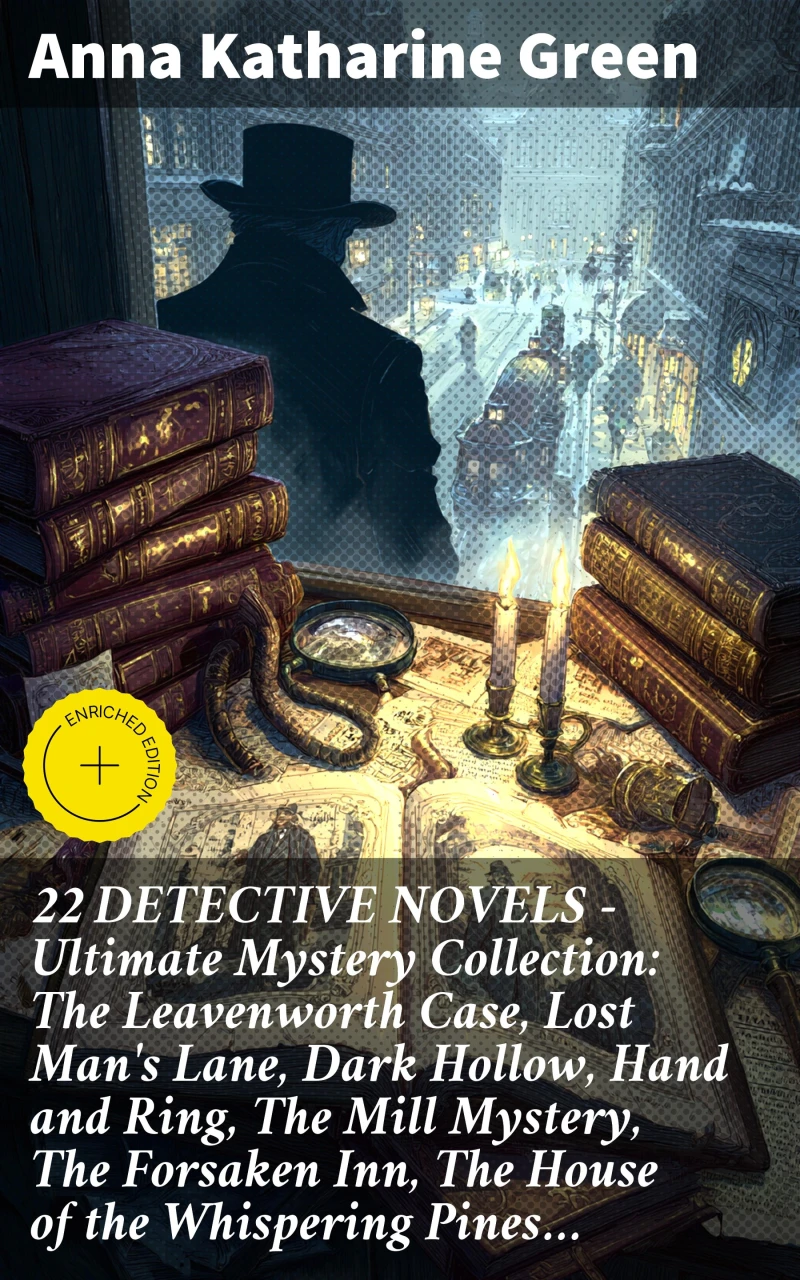 Portada: 22 DETECTIVE NOVELS - Ultimate Mystery Collection: The Leavenworth Case, Lost Man's Lane, Dark Hollow, Hand and Ring, The Mill Mystery, The Forsaken Inn, The House of the Whispering Pines…