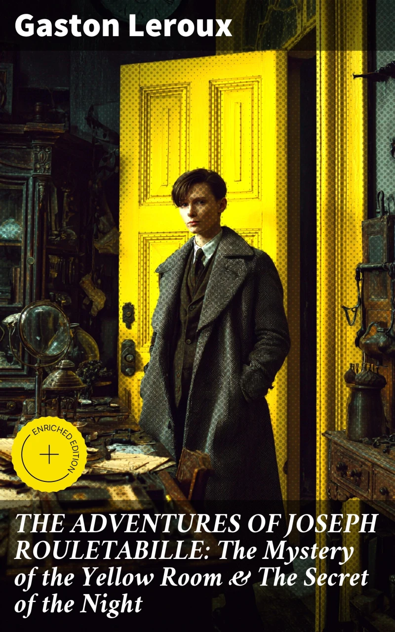 Portada: THE ADVENTURES OF JOSEPH ROULETABILLE: The Mystery of the Yellow Room & The Secret of the Night