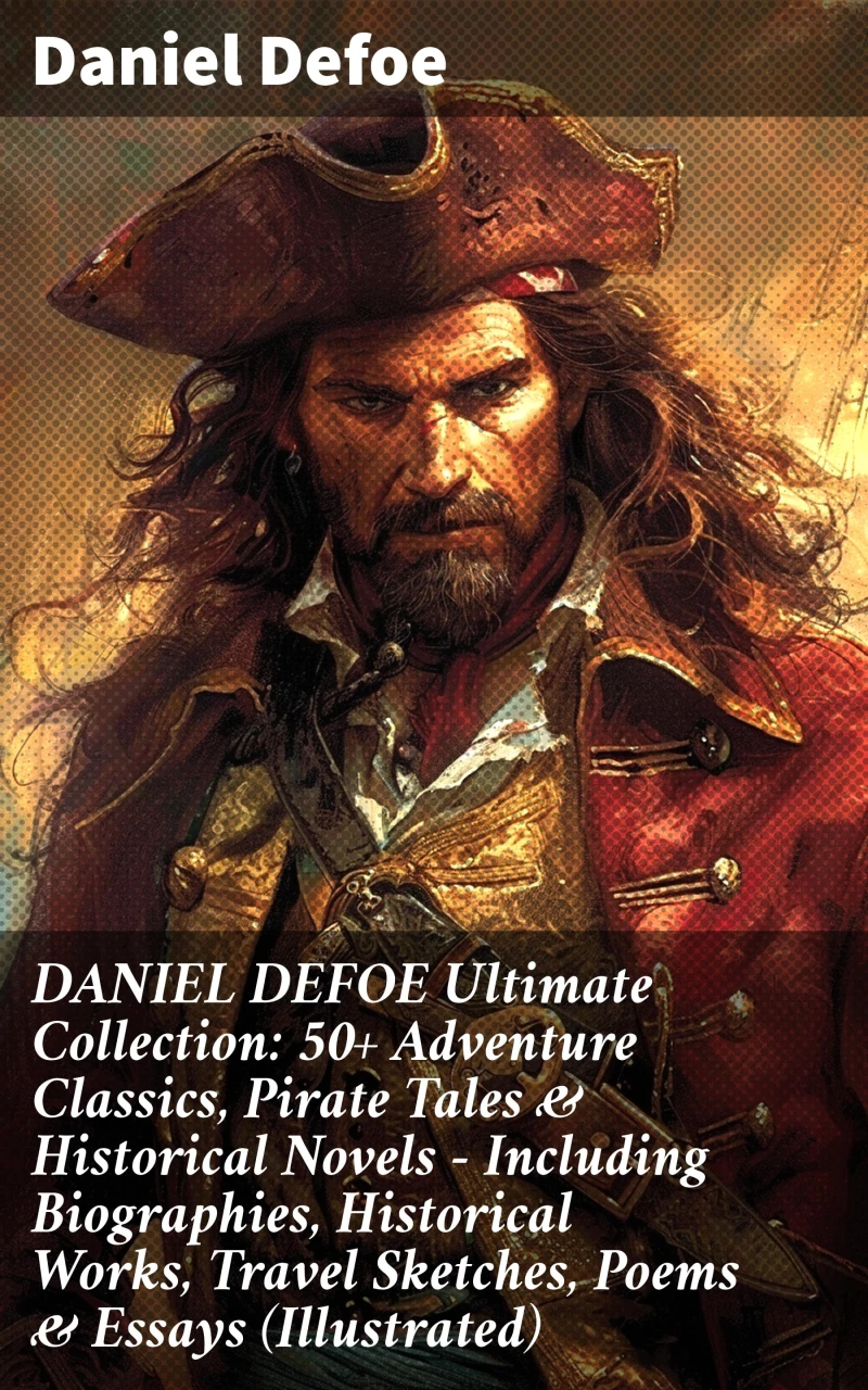 Portada: DANIEL DEFOE Ultimate Collection: 50+ Adventure Classics, Pirate Tales & Historical Novels - Including Biographies, Historical Works, Travel Sketches, Poems & Essays (Illustrated)