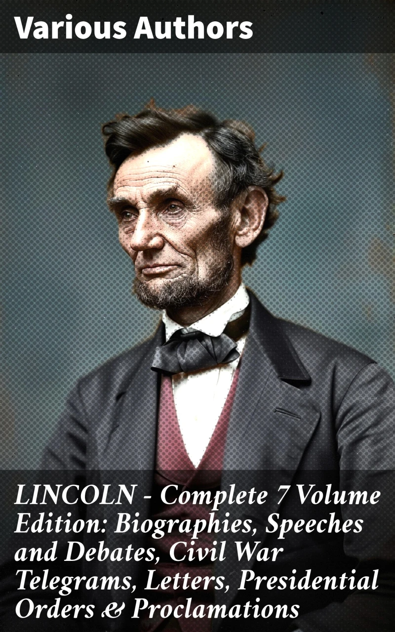 Portada: LINCOLN – Complete 7 Volume Edition: Biographies, Speeches and Debates, Civil War Telegrams, Letters, Presidential Orders & Proclamations