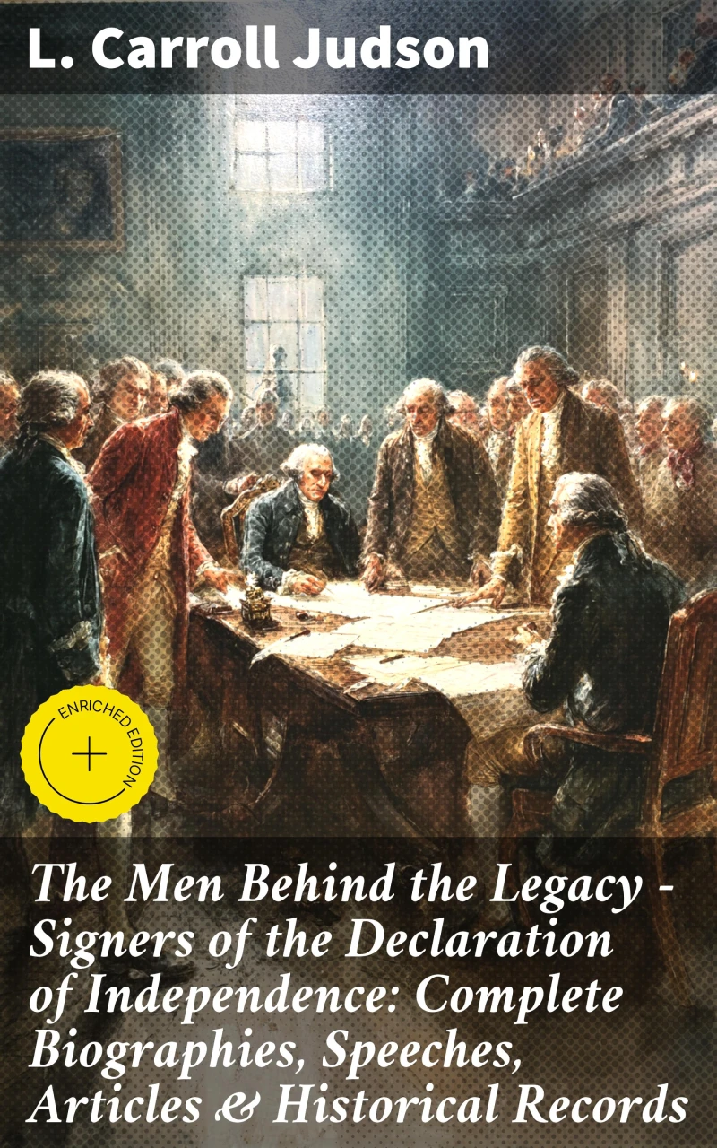 Portada: The Men Behind the Legacy - Signers of the Declaration of Independence: Complete Biographies, Speeches, Articles & Historical Records