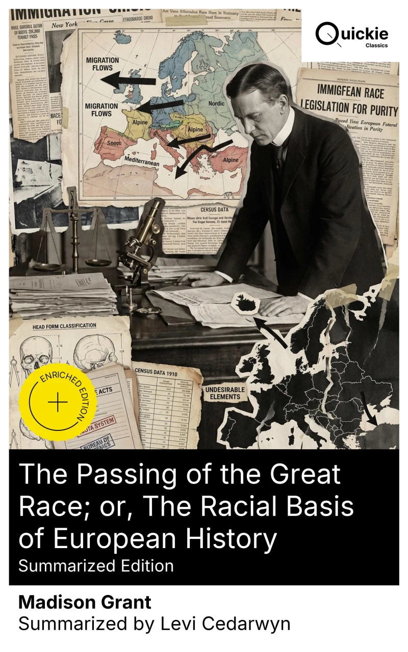 Portada: The Passing of the Great Race; or, The Racial Basis of European History (Summarized Edition)