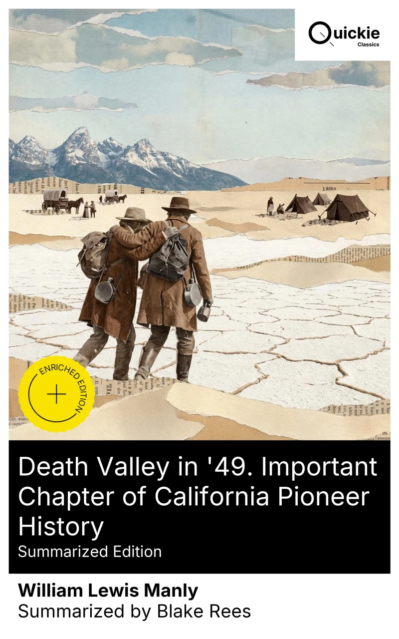 Portada: Death Valley in '49. Important Chapter of California Pioneer History (Summarized Edition)
