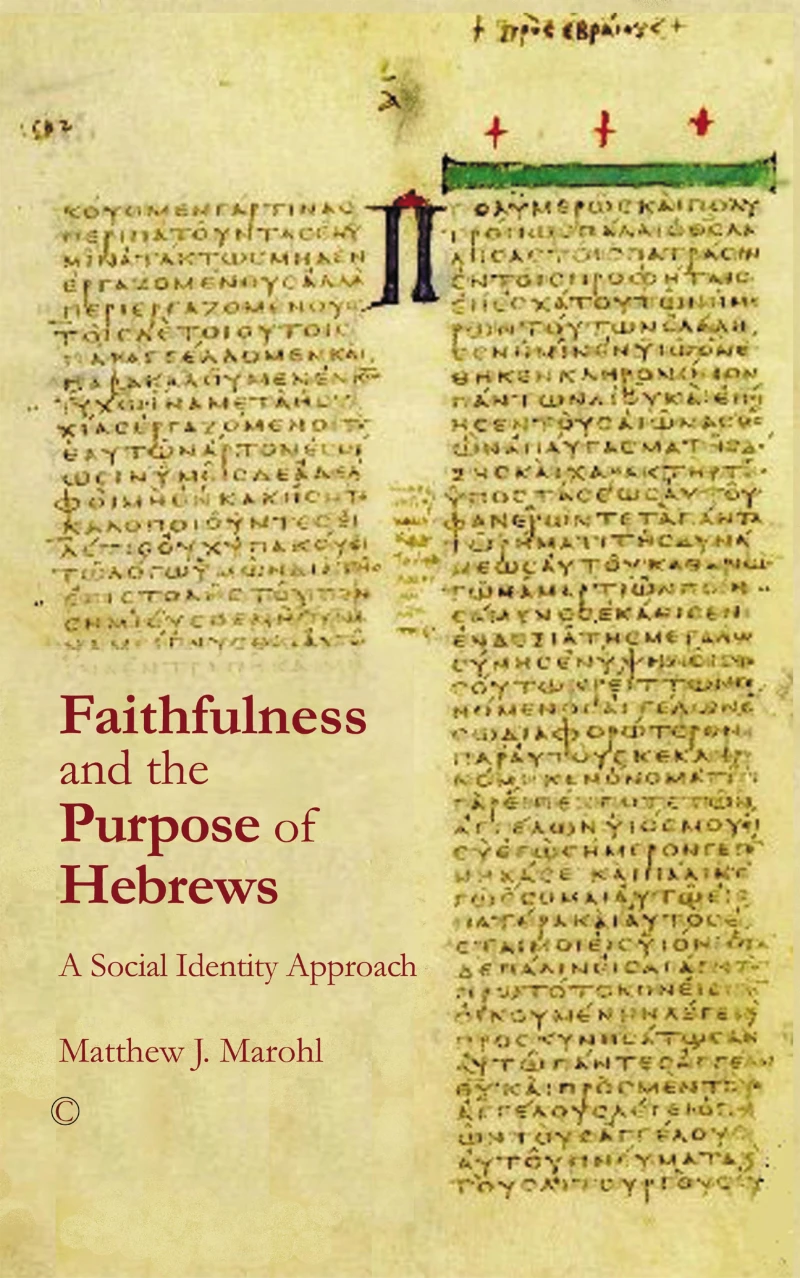 Portada: Faithfulness and the Purpose of Hebrews