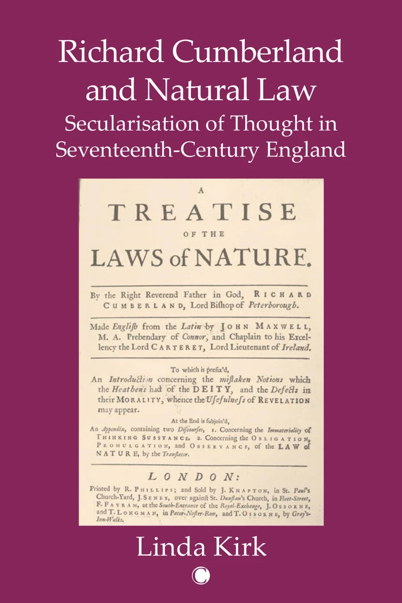 Portada: Richard Cumberland and Natural Law