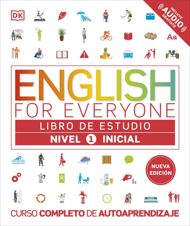 Portada: English for Everyone - Libro de estudio (nivel 1 Inicial)