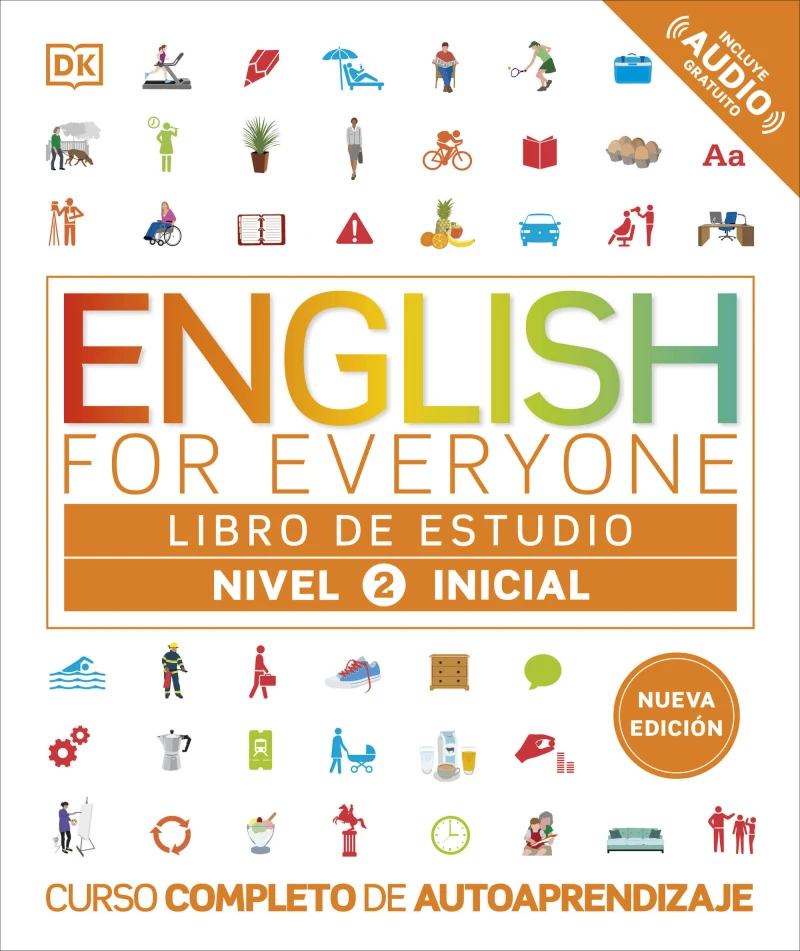 Portada: English for Everyone - Libro de estudio (nivel 2 Inicial)