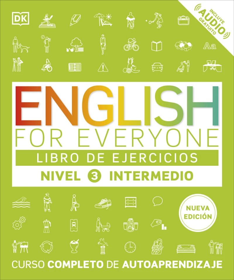 Portada: English for Everyone - Libro de ejercicios (nivel 3 Intermedio)