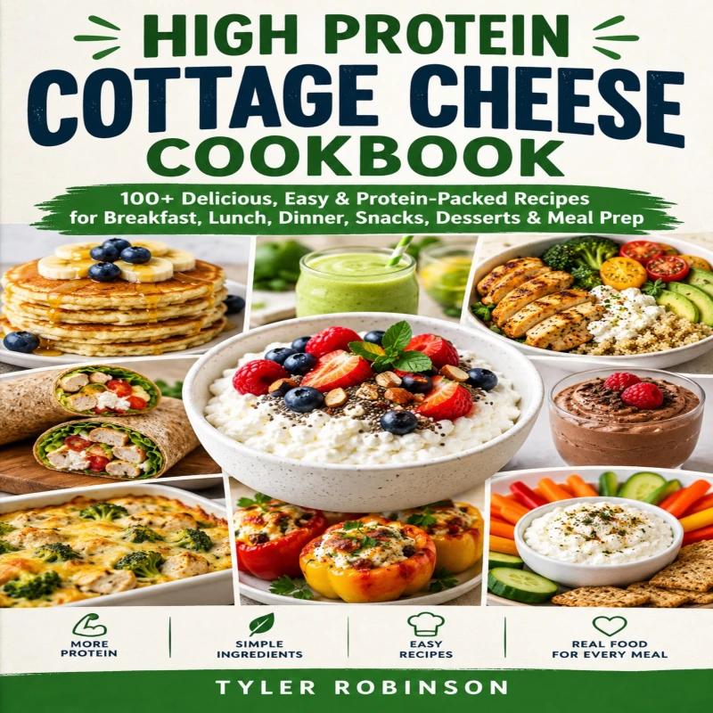 Portada: High Protein Cottage Cheese Cookbook