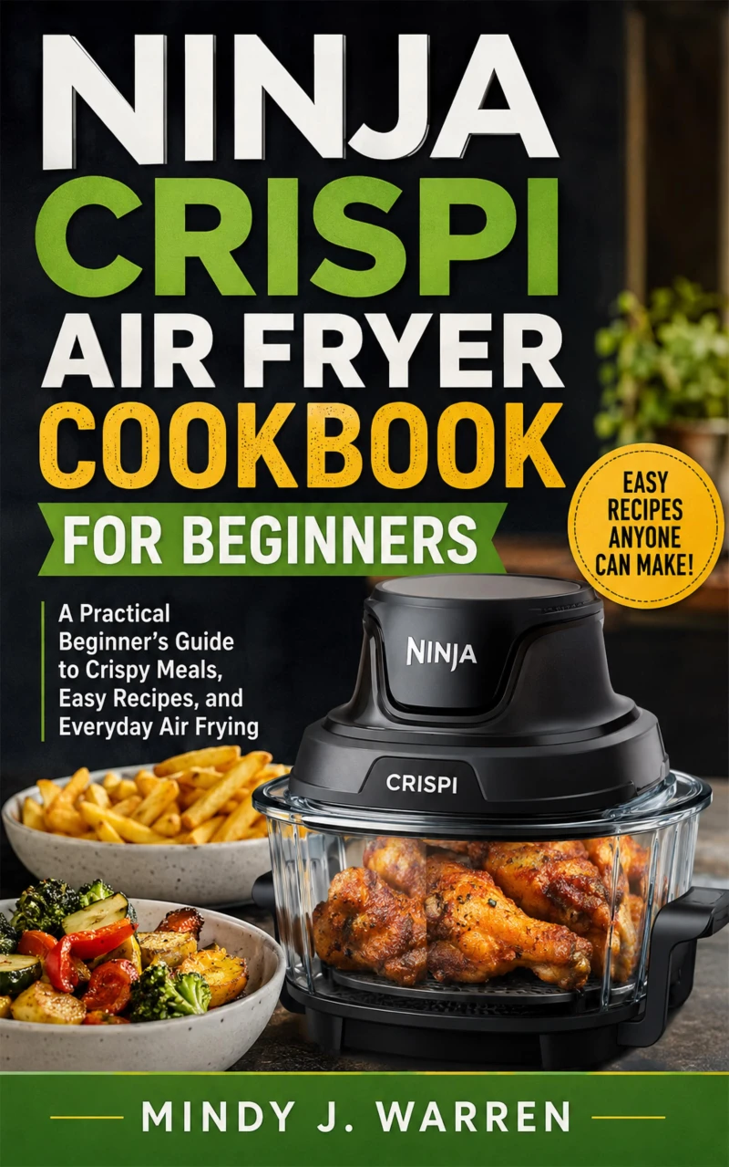 Portada: Ninja Crispi Air Fryer Cookbook For Beginners