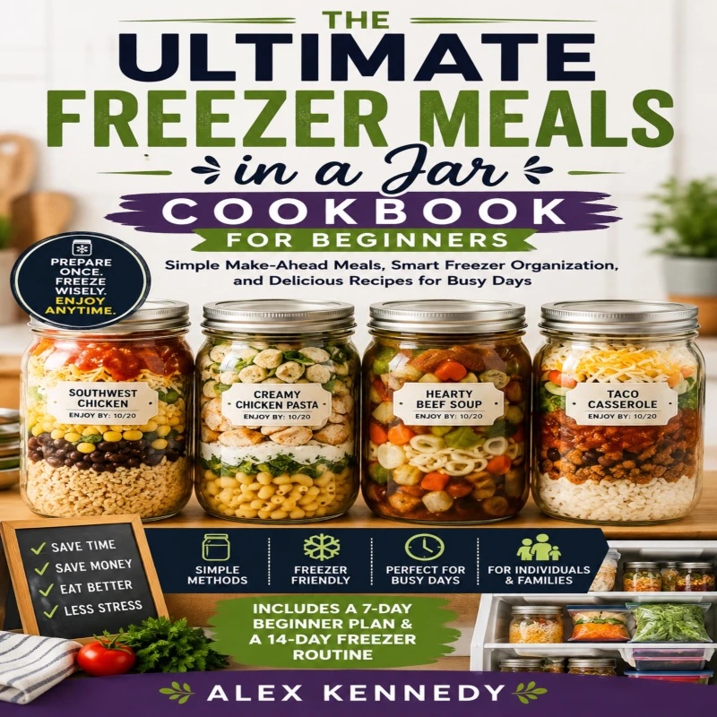 Portada: The Ultimate Freezer Meals In a Jar Cookbook For Beginners