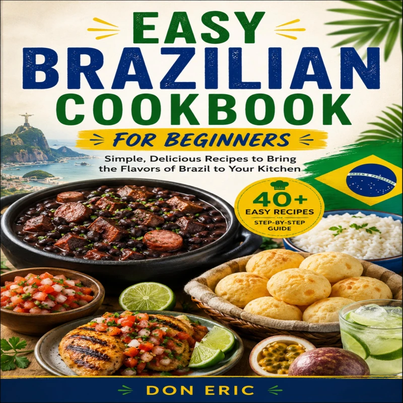 Portada: Easy Brazilian Cookbook For Beginners
