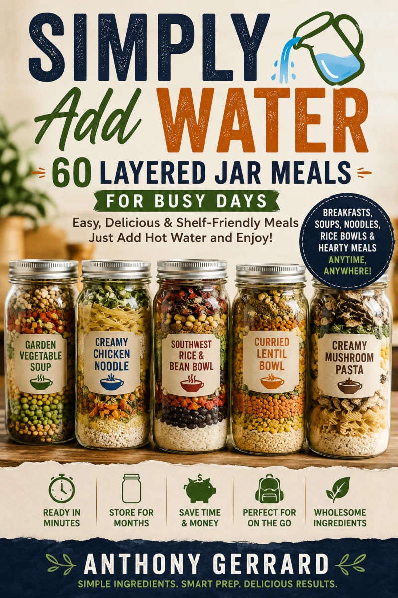 Portada: Simply Add Water: 60 Layered Jar Meals For Busy Days