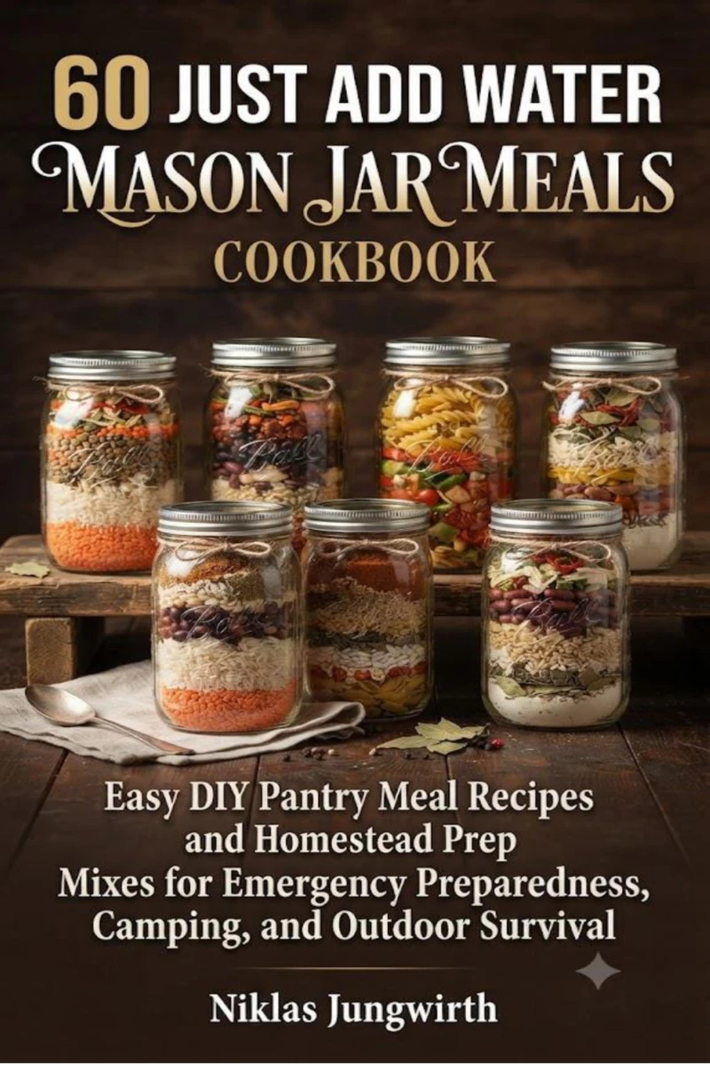 Portada: 60 Just Add Water Mason Jar Meals Cookbook