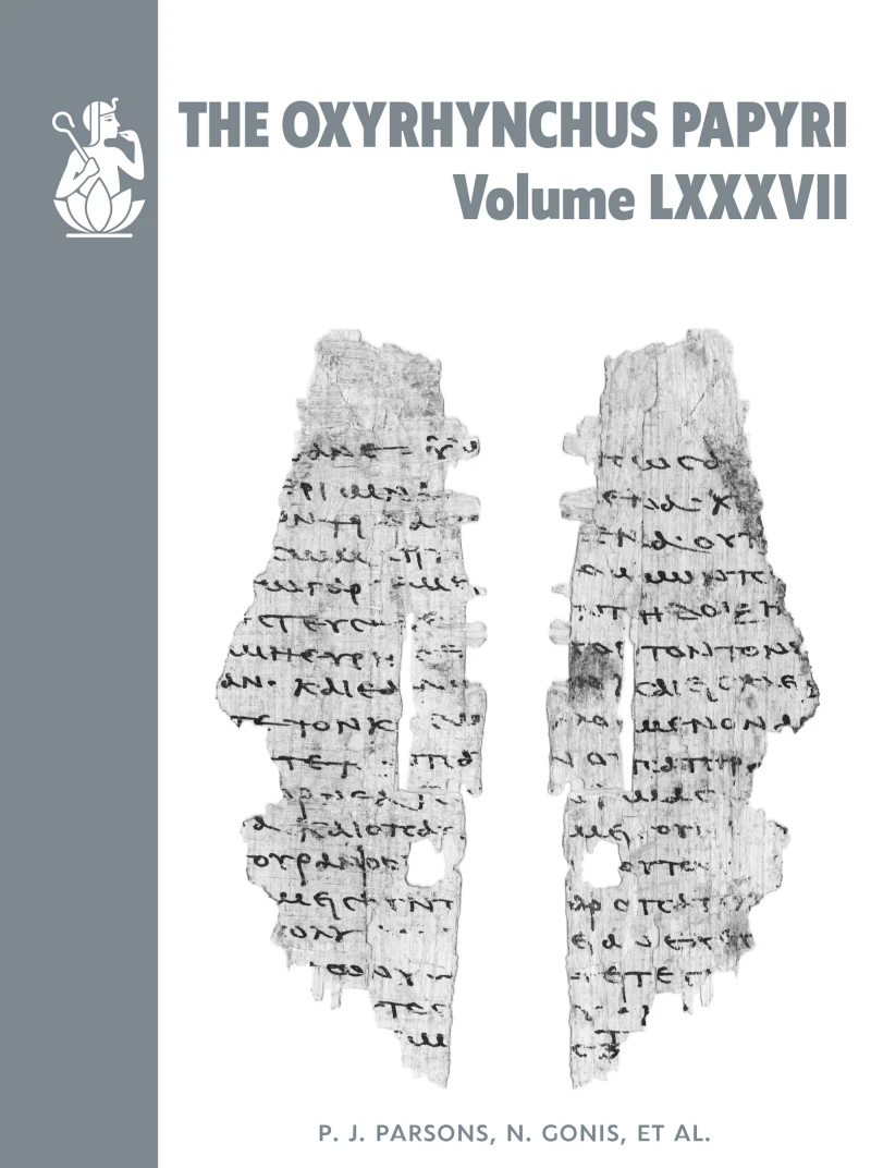 Portada: The Oxyrhynchus Papyri vol. LXXXVII