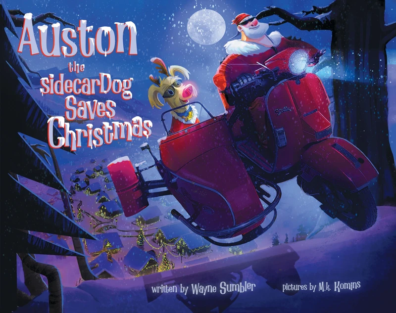 Portada: Auston the Sidecar Dog Saves Christmas