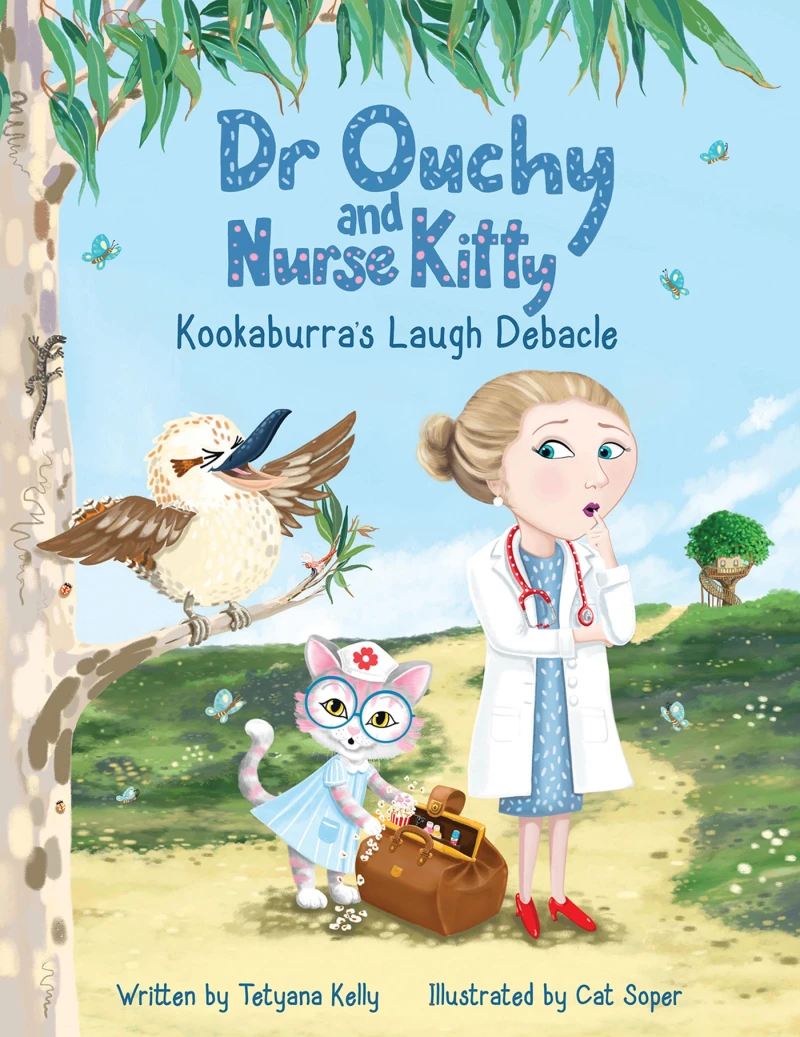 Portada: Dr Ouchy and Nurse Kitty: Kookaburra's Laugh Debacle