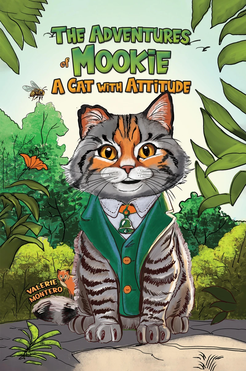 Portada: The Adventures of Mookie: A Cat with Attitude