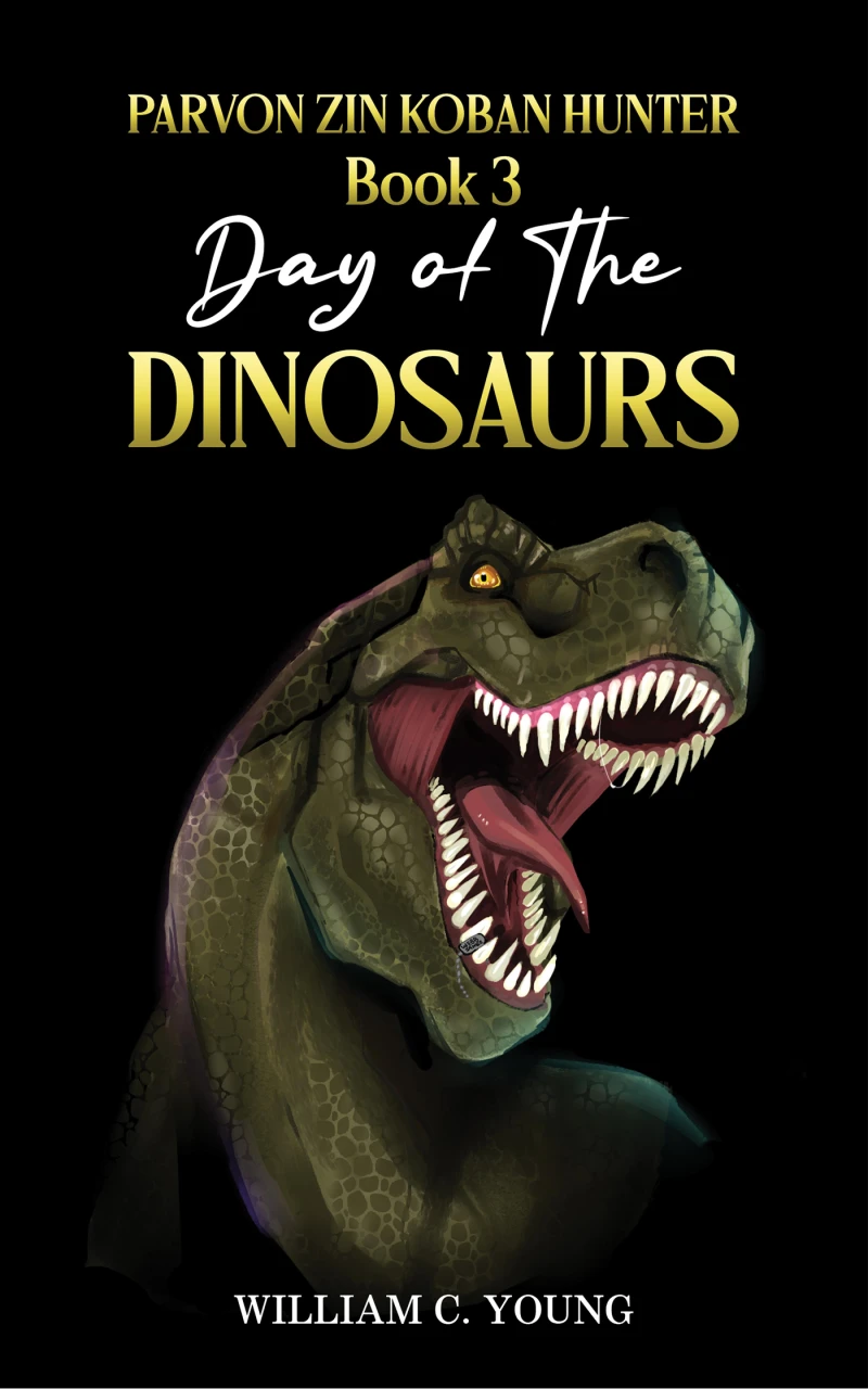 Portada: Parvon Zin Koban Hunter Book 3: Day of the Dinosaurs