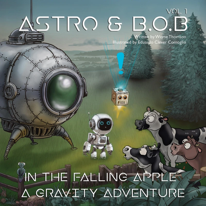 Portada: Astro & B.O.B in the Falling Apple