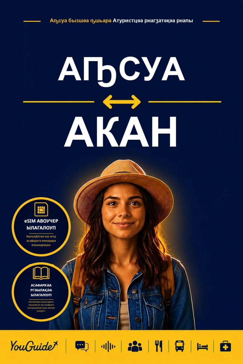 Portada: The Language Guide for Travelers - Abkhaz to Akan